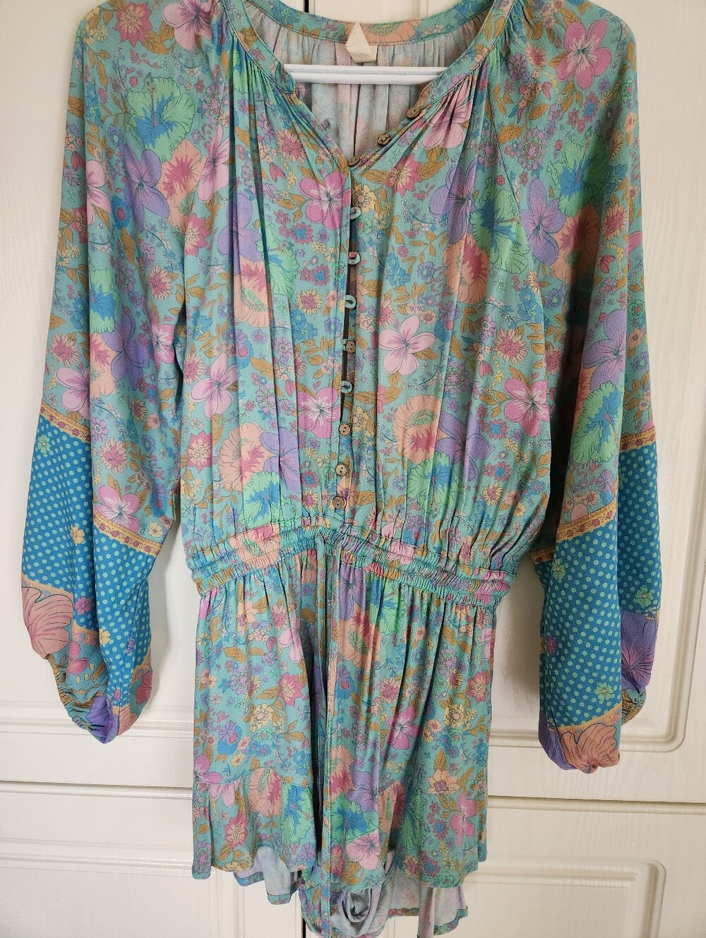 SPELL Hibiscus Romper Small